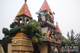 主題公園水泥假山景觀的兩種風格